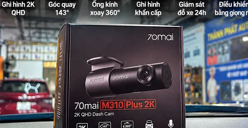 70mai M310 Plus 2K từ ảnh sản phẩm thực tế